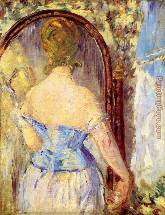 Before the Mirror painting - Edouard Manet Before the Mirror art painting